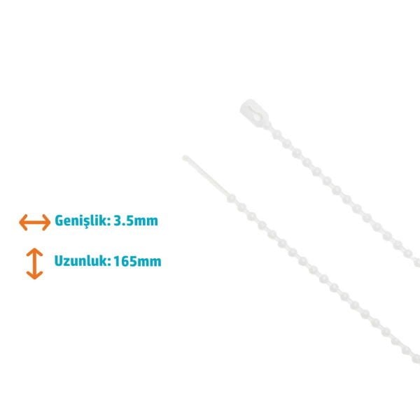 Otoklav Torba Kilidi - Poşet Kilidi 3,5x165mm 100 Adet/Paket
