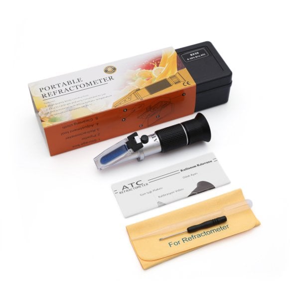 ATC Refraktometre BX50 0-50Brix - Meyve Suyu ve Çözelti İçin