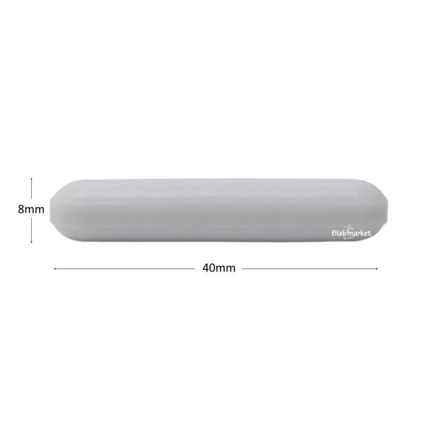 Manyetik Balık 8x40 mm - Teflon Karıştırıcı Balık Silindirik - 50 Adet Toptan