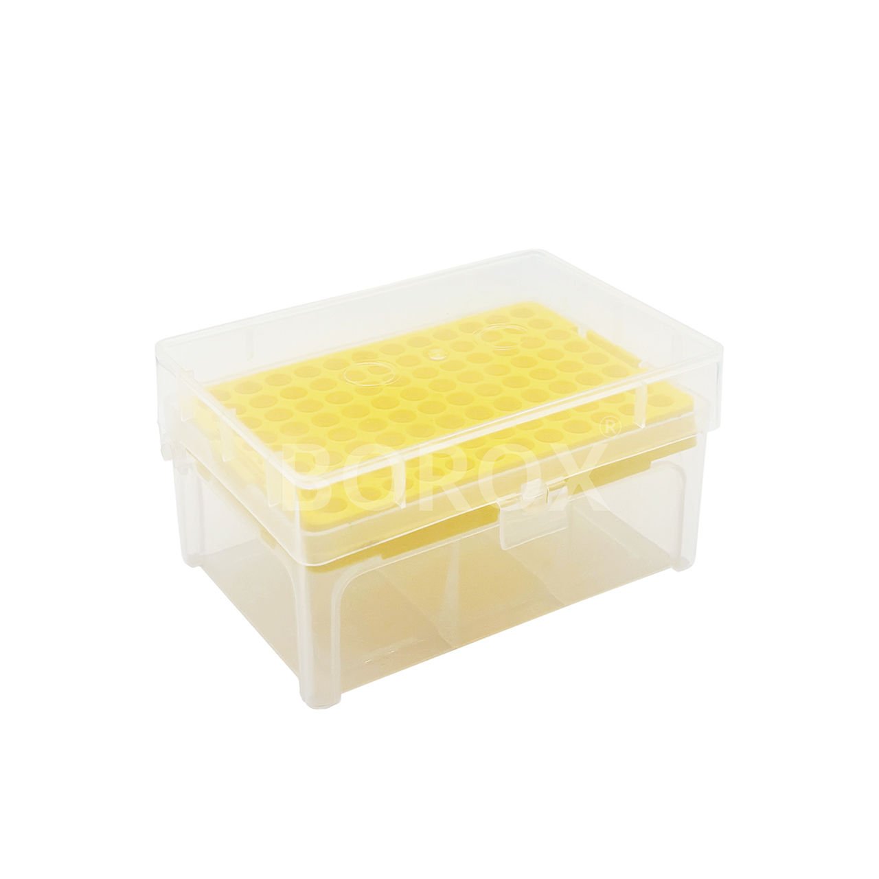 Borox Boş Pipet Ucu Kutusu 2-200ul İçin - Mikropipet Tip Box 96lı Rack