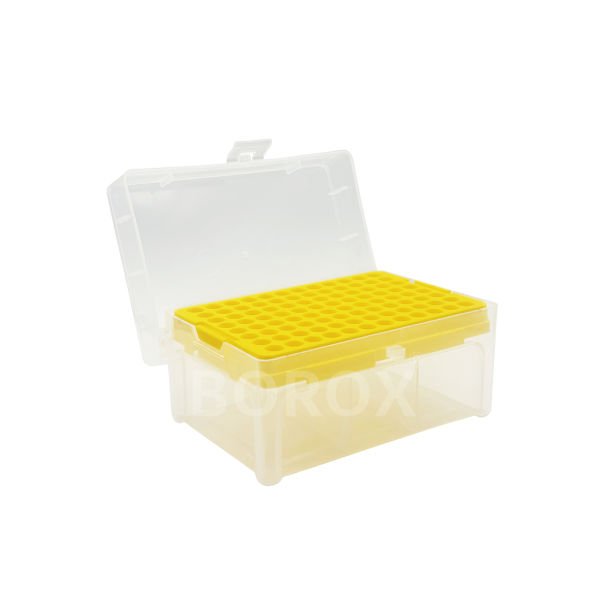 Borox Boş Pipet Ucu Kutusu 2-200ul İçin - Mikropipet Tip Box 96lı Rack