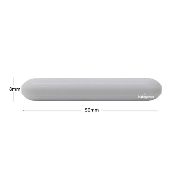Manyetik Balık 8x50 mm - Teflon Karıştırıcı Balık Silindirik - 50 Adet Toptan