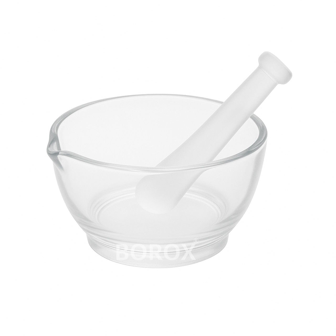 Borox Cam Havan Tokmaklı 150 mm - Havan ve Eli - 1 set-paket