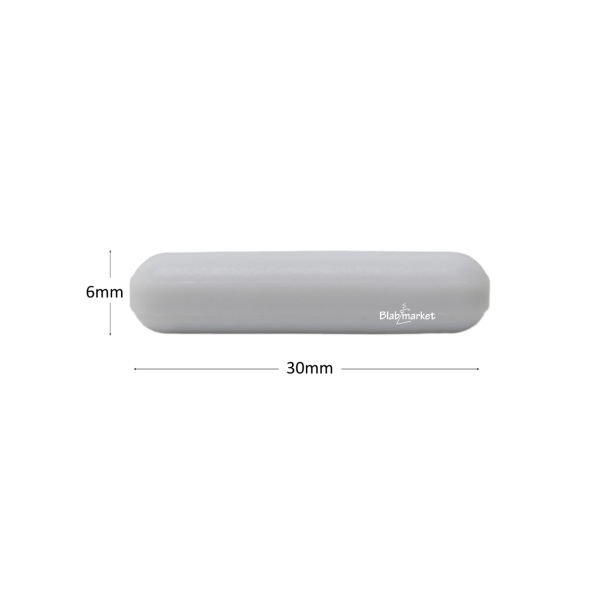 Manyetik Balık 6x30 mm - Teflon Karıştırıcı Balık Silindirik - 50 Adet Toptan