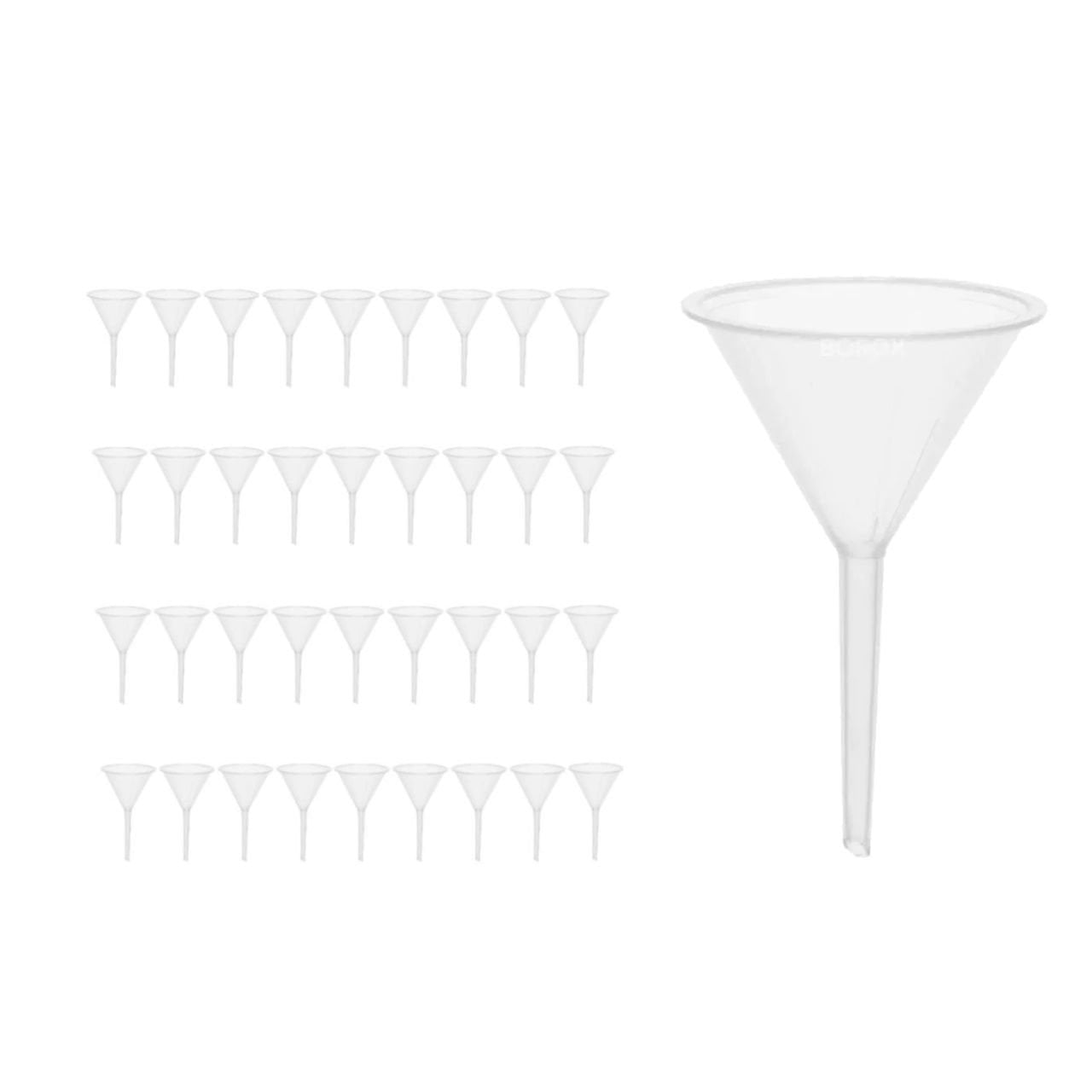 Borox Plastik Analitik Huni 50mm - Laboratuvar Hunisi - 36 Adet Toptan