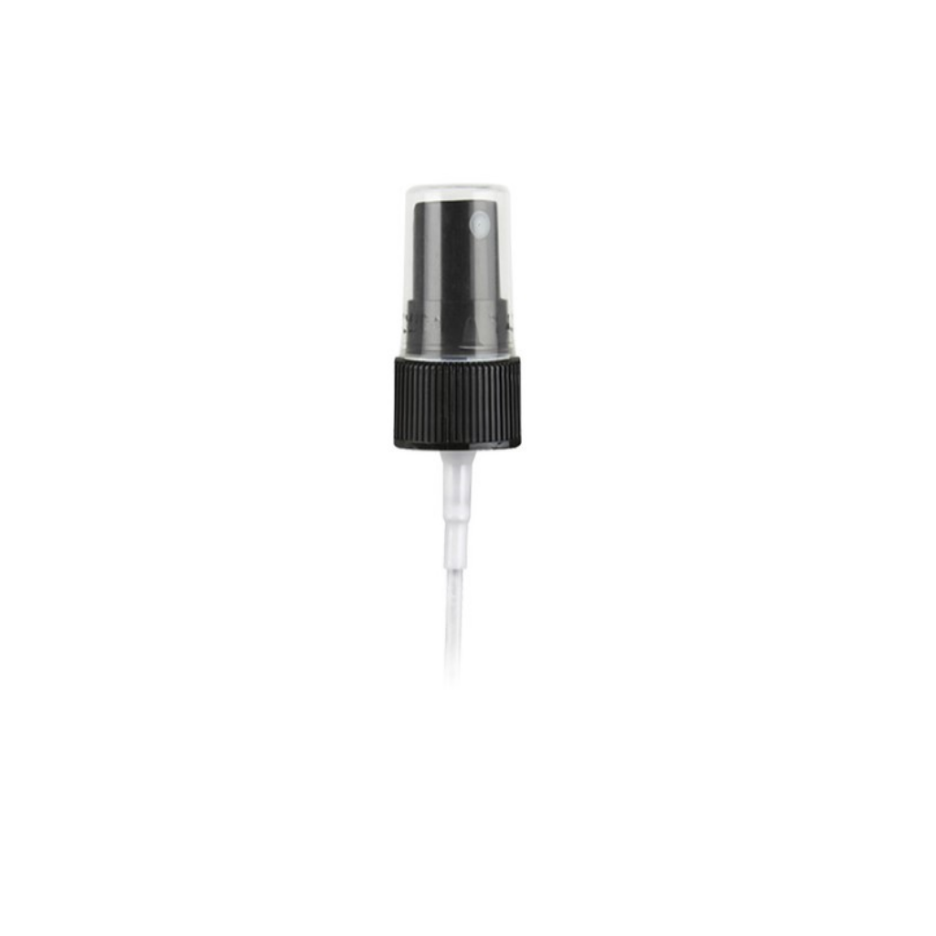 Borox Plastik Kapak 15mm - Sprey Şişesi Pompalı Başlık Siyah