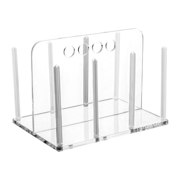 Borox Akrilik Petri Kabı Standı 90mm Petri İçin Rack - Petri Standı