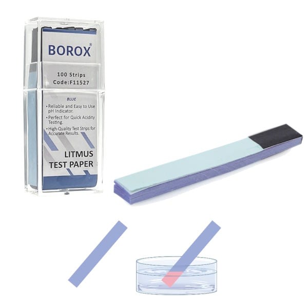 Turnusol Kağıdı Seti - 100 Test Mavi+100 Test Kırmızı Strip