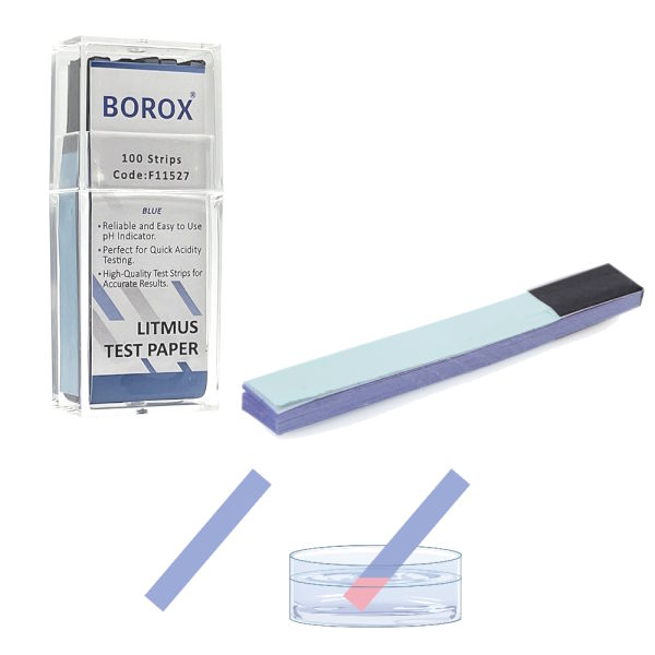 Turnusol Kağıdı Seti - 100 Test Mavi+100 Test Kırmızı Strip