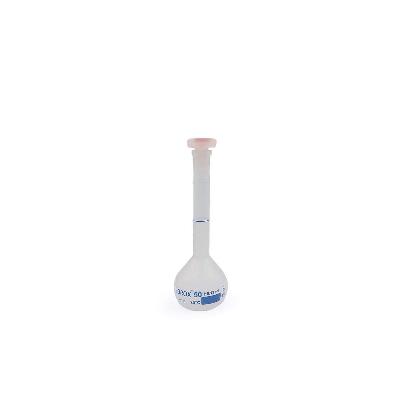 Borox Plastik Balon Joje 50ml - Plastik Kapaklı - Volumetrik Flask