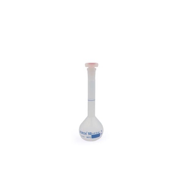 Borox Plastik Balon Joje 50ml - Plastik Kapaklı - Volumetrik Flask