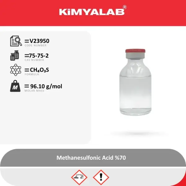 Kimyalab Metansülfonik Asit 500ml - Methanesulfonic Acid %70