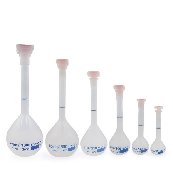 Borox Plastik Balon Joje 250ml - Plastik Kapaklı - Volumetrik Flask