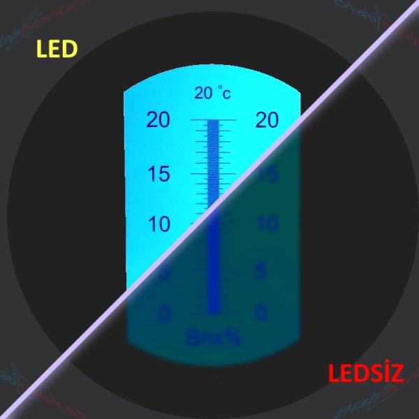 Meyve/Şeker Bazlı Ürünler için Refraktometre LED OPTIKA -  % 0-20 Brix - HR-110N