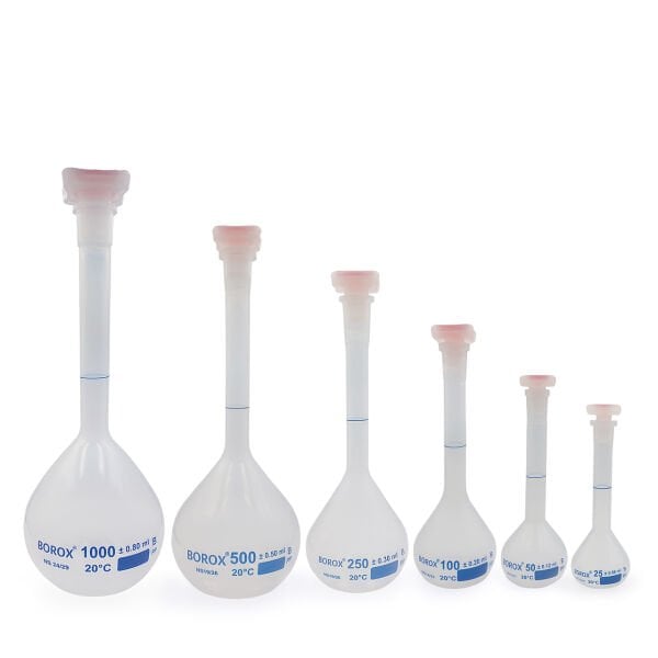 Borox Plastik Balon Joje 1000ml - Plastik Kapaklı - Volumetrik Flask