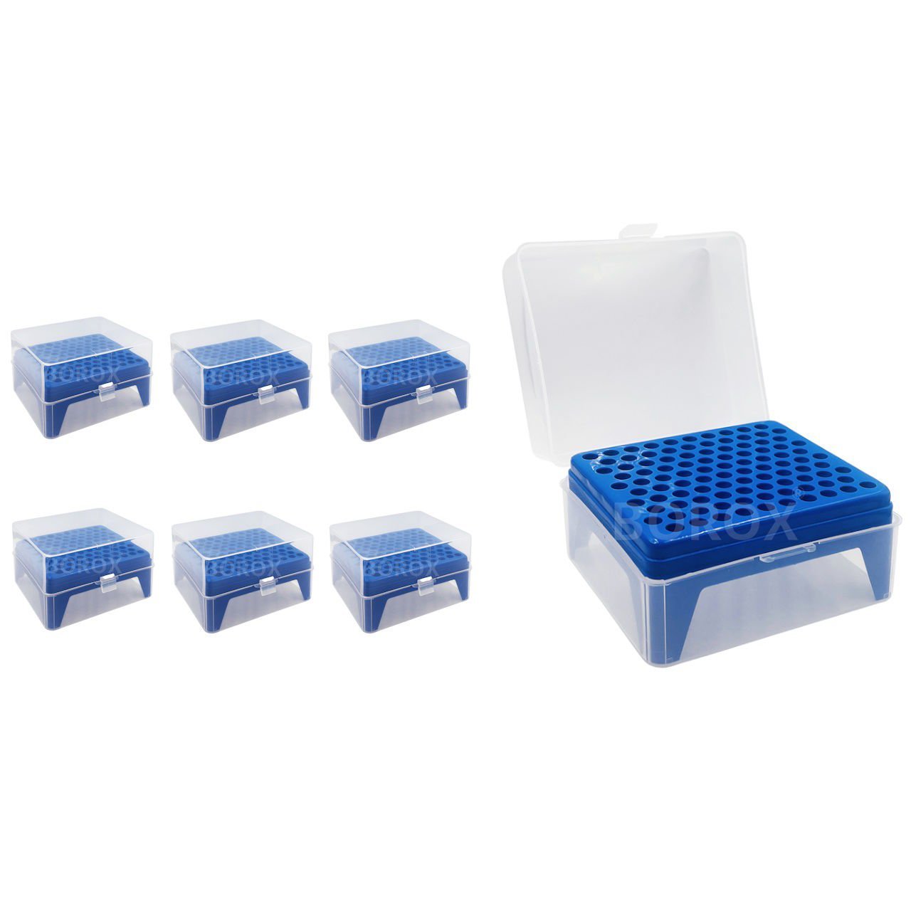 Borox Boş Pipet Ucu Kutusu 200-1000ul İçin - Mikropipet Tip Box 100lü Rack - 6 Adet Toptan