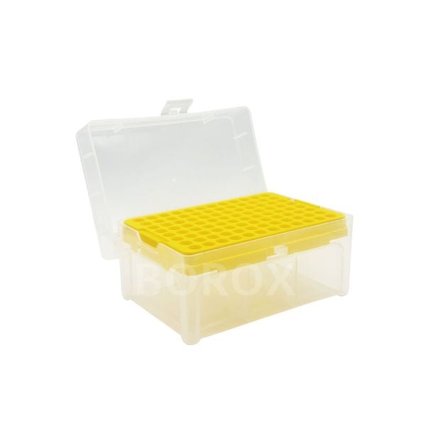 Borox Boş Pipet Ucu Kutusu 2-200ul İçin - Mikropipet Tip Box 96lı Rack - 6 Adet Toptan