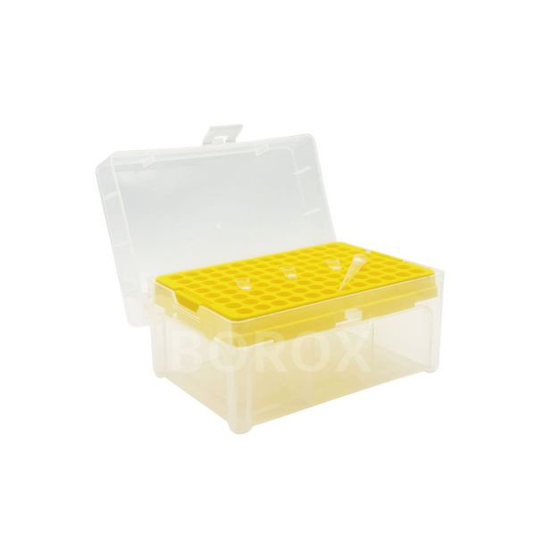 Borox Boş Pipet Ucu Kutusu 2-200ul İçin - Mikropipet Tip Box 96lı Rack - 6 Adet Toptan