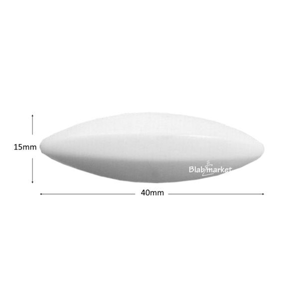 Manyetik Balık 15x40 mm - Teflon Karıştırıcı Balık Zeytin - 50 Adet Toptan