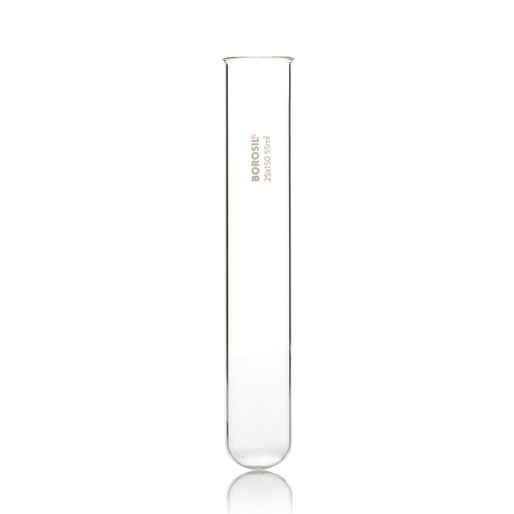Borosil Cam Deney Tüpü 25x150 mm - Test Tüpü 10 Adet-Paket