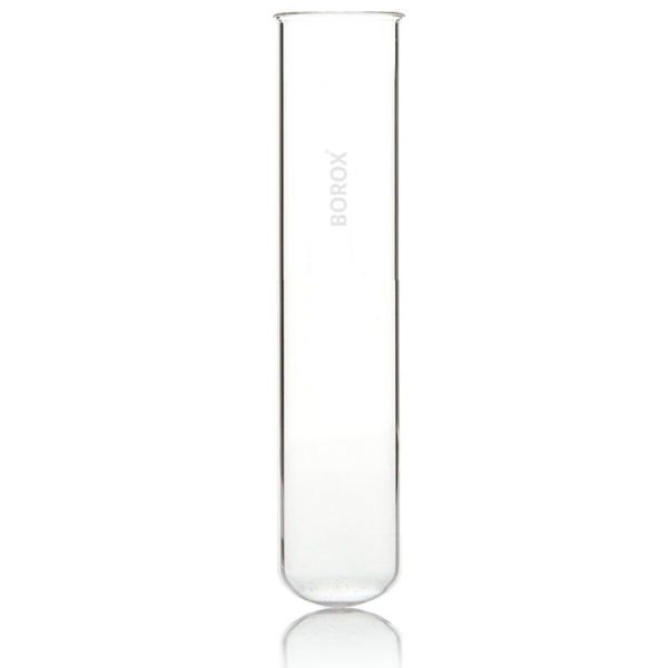 Borox Cam Deney Tüpü 38x200 mm - Test Tüpü 25 Adet-Paket - Büyük Cam Tüp