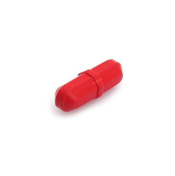 Manyetik Balık 8x25 mm - Kırmızı Teflon Karıştırıcı Halkalı - 50 Adet Toptan