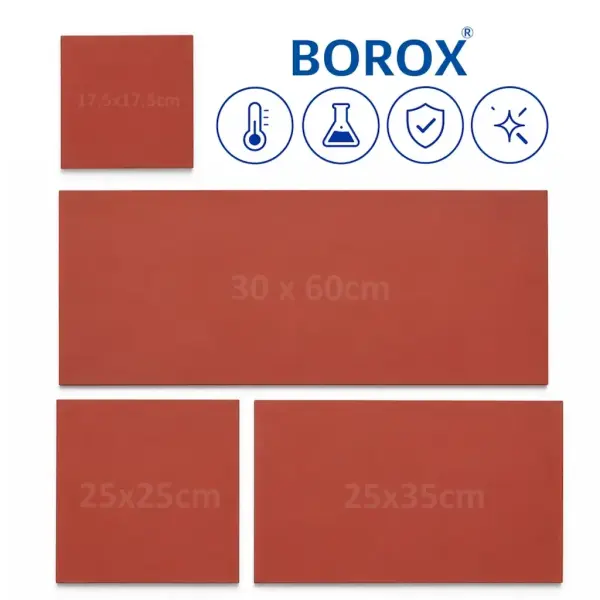 Borox Silikon Levha - Tezgah Koruyucu - Altlık - 4 Ölçü Set