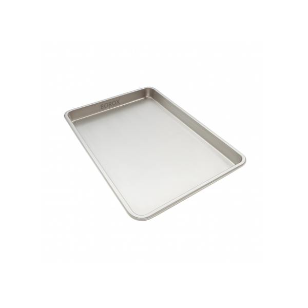 Borox Paslanmaz Çelik Laboratuvar Tepsisi - Numune Taşıma Tepsisi - Numune Kabı - Tray - 4 Ölçü Set