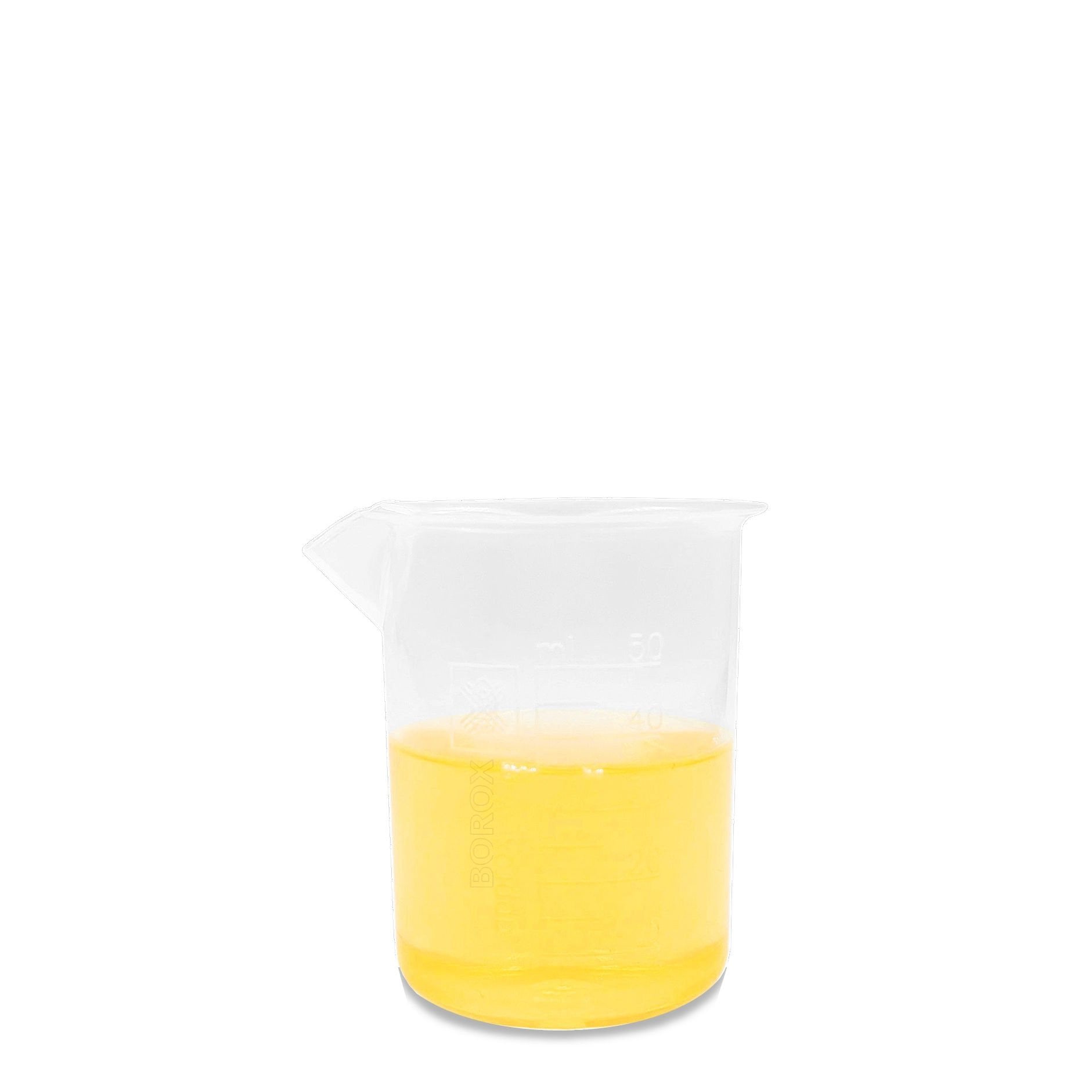 Borox Plastik Beher 50 ml - Kabartma Dereceli - Plastic Beaker Autoclavable