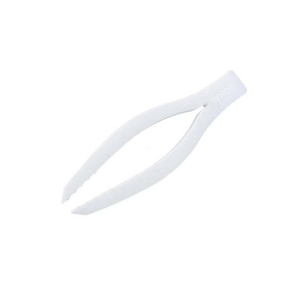 Borox Penset 25 cm Teflon - Düz Uçlu İçi Tırtıklı - Laboratuvar PTFE Cımbız