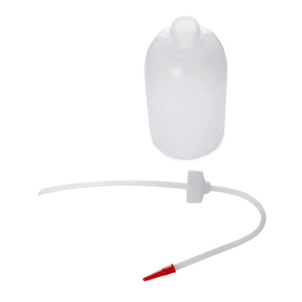 Borox Piset Seti - Renkli Yıkama Şişesi - Şeffaf - PE Plastik Uzun Form - 250-500-1000ml Set - 3 Adet/Paket