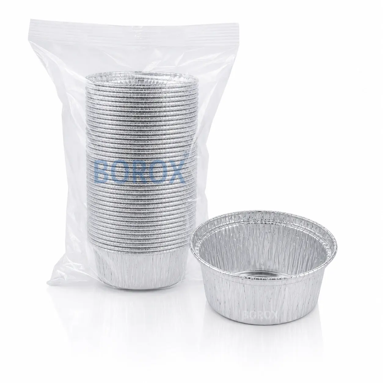 Borox Alüminyum Tartım Kabı - 86x33mm Tartım Kapları 50Adet
