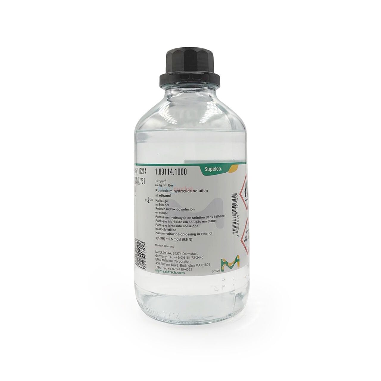 Merck 109114 Potasyum Hidroksit 1L - Potassium Hydroxide Solution 0.5N