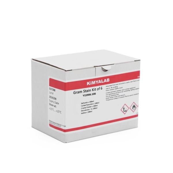 Gram Boyama Seti - Kristal Violet Safranin İyodin Decolorizer Set