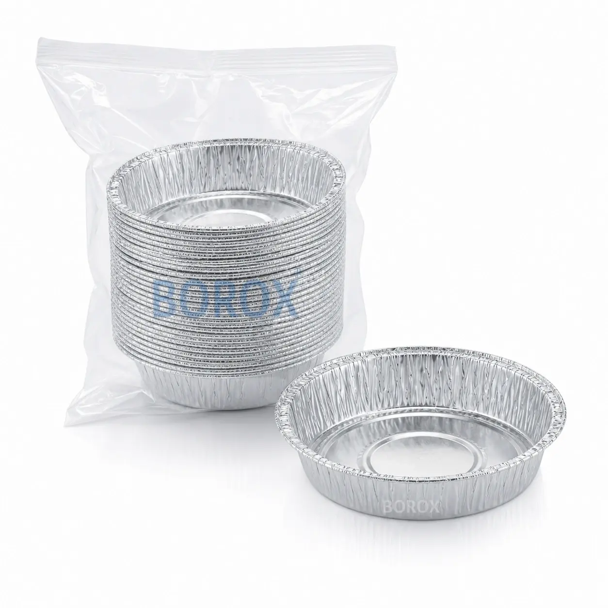 Borox Alüminyum Tartım Kabı - 109x21mm Tartım Kapları 50Adet