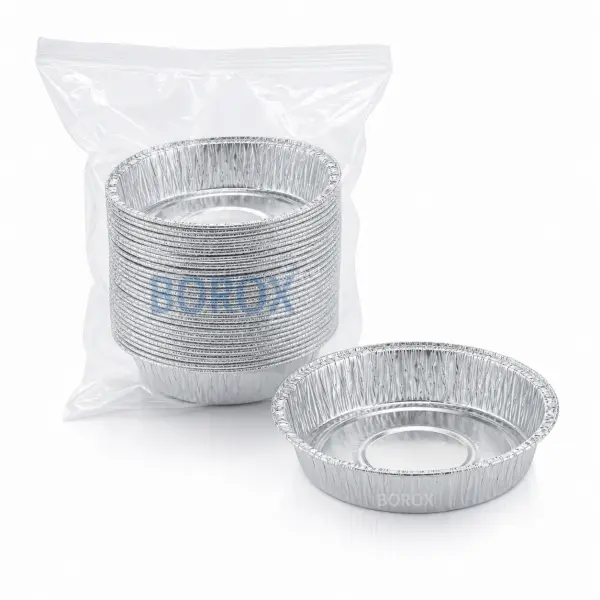 Borox Alüminyum Tartım Kabı - 109x21mm Tartım Kapları 50Adet