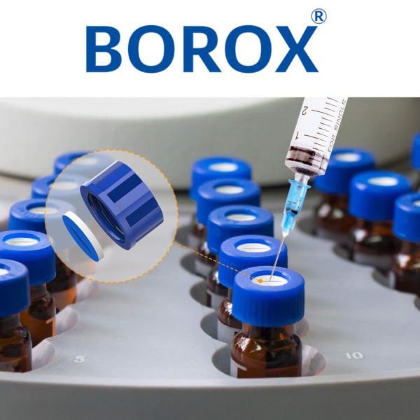 Borox Cam Vial Vida Kapaklı ND9 - Amber 2ml - 100 Adet/Paket