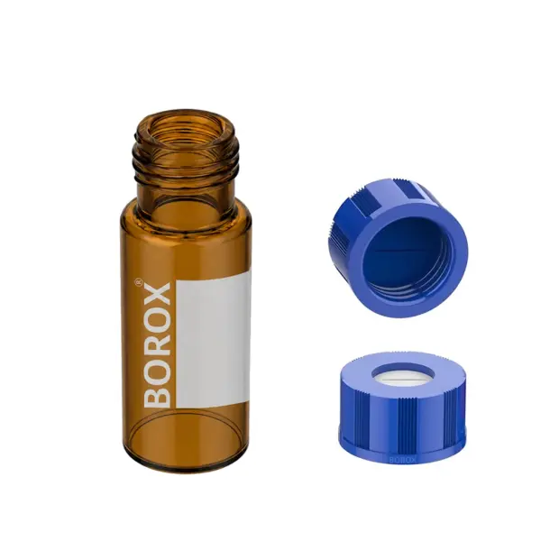 Borox Cam Vial Vida Kapaklı ND9 - Amber 2ml - 100 Adet/Paket