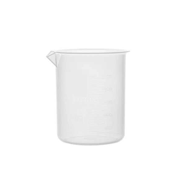 Borox Plastik Beher 500 ml - Kabartma Dereceli - Plastic Beaker Autoclavable