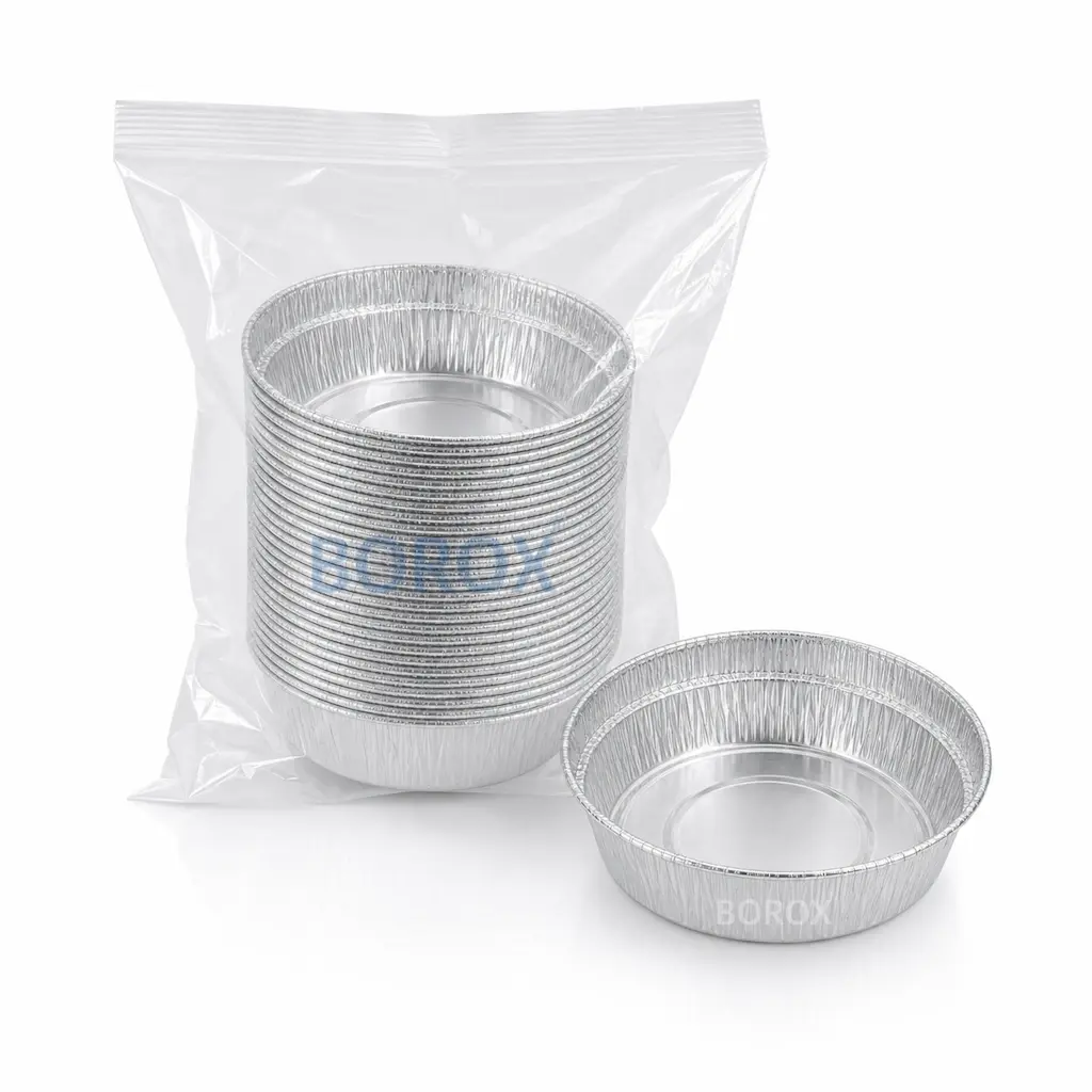Borox Alüminyum Tartım Kabı - 96x22mm Tartım Kapları 50Adet