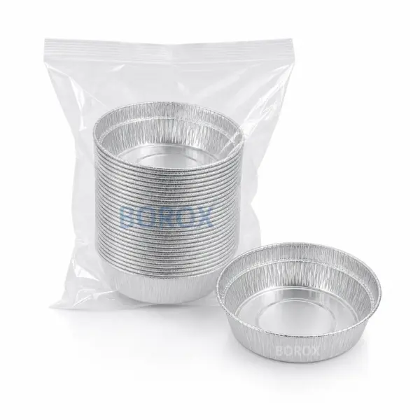 Borox Alüminyum Tartım Kabı - 96x22mm Tartım Kapları 50Adet