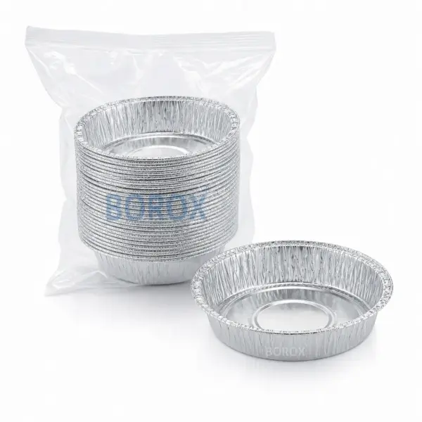 Borox Alüminyum Tartım Kabı - 109x21mm Tartım Kapları 500 Adet Toptan