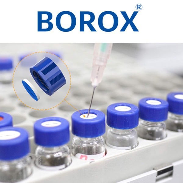 Borox Cam Vial Vida Kapaklı ND9 - Şeffaf 2ml - 100 Adet/Paket