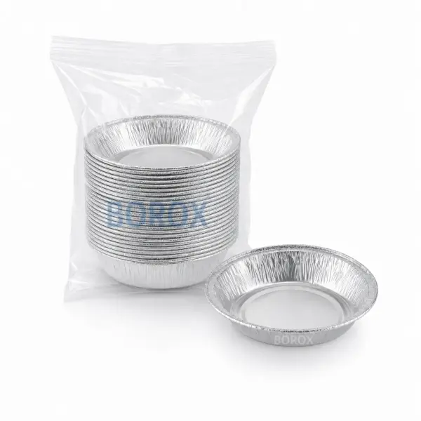 Borox Alüminyum Tartım Kabı - 100x16mm Tartım Kapları 500 Adet Toptan
