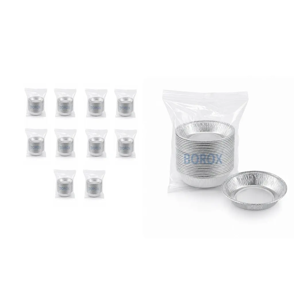 Borox Alüminyum Tartım Kabı - 100x16mm Tartım Kapları 500 Adet Toptan