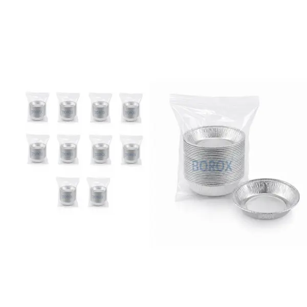 Borox Alüminyum Tartım Kabı - 100x16mm Tartım Kapları 500 Adet Toptan