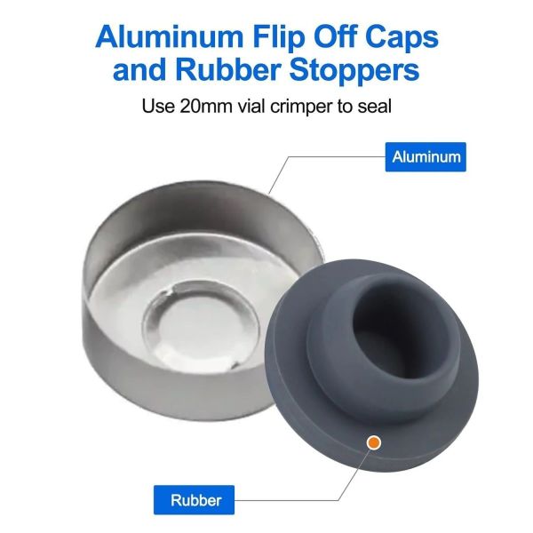 Borox Kapaklı Tıpalı Cam Şişe 100ml - Flakon Şişe 100cc - 100 Adet Toptan