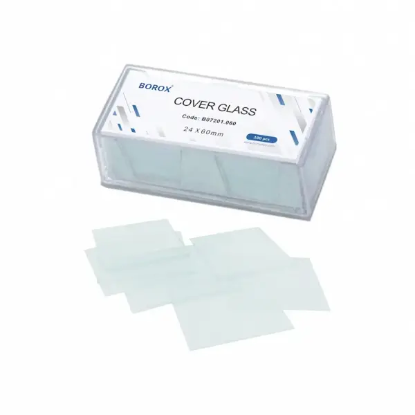 Borox Lamel 24x60mm - Mikroskop Slayt İçin 100lü Cover Glass - 5 Kutu Toptan