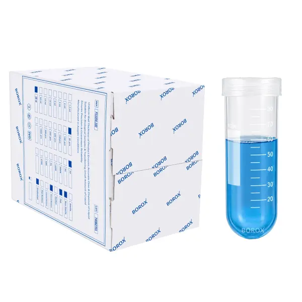 Borox PP Santrifüj Tüpü 100ml - Vida Kapaklı - Plastik Dereceli Tüp - 30 Adet