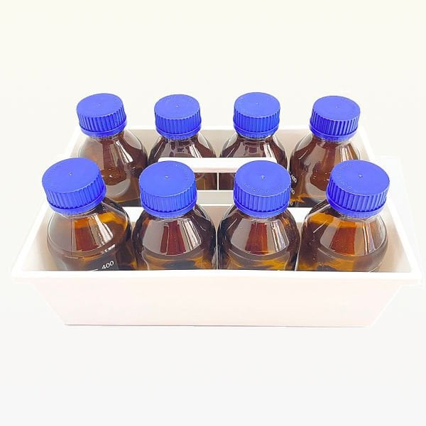 Borox PP Numune Taşıma Tepsisi - Kulplu Laboratuvar Tepsi - Tray